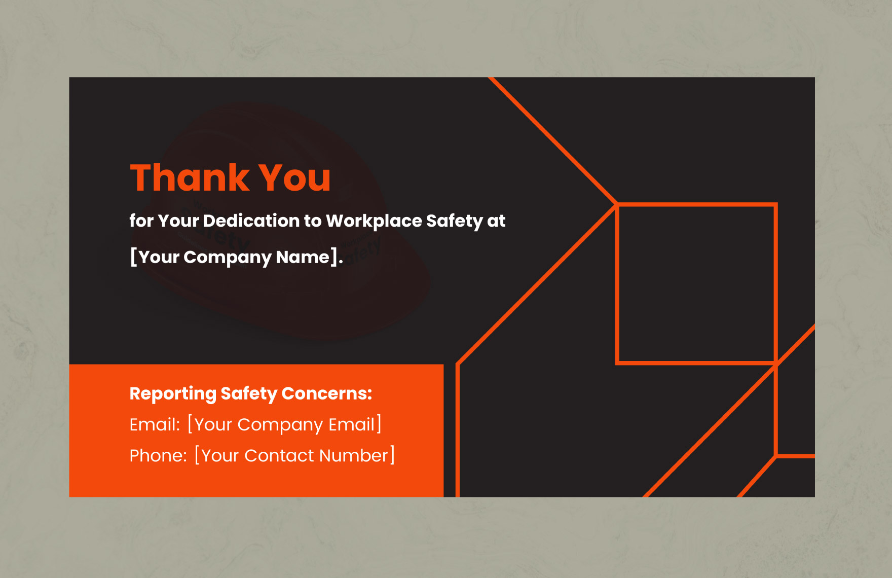 Workplace Safety Guidelines Presentation Template
