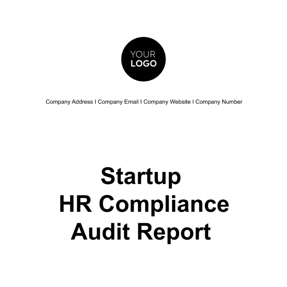 Startup HR Compliance Audit Report Template - Edit Online & Download