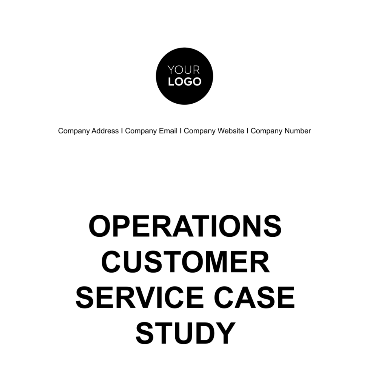 customer service case study template