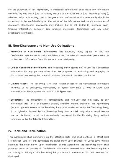 Free Startup Confidentiality Agreement Template to Edit Online