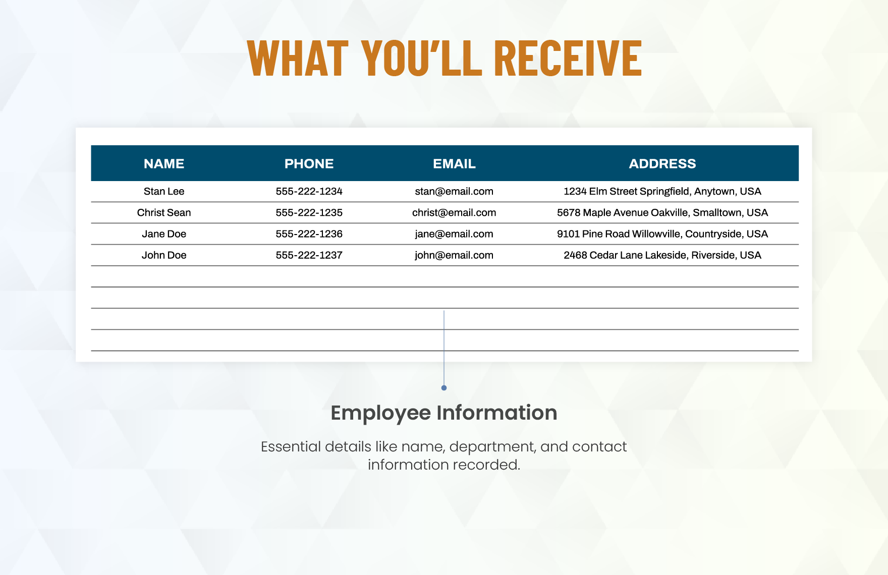 Work Sign In Sheet Template