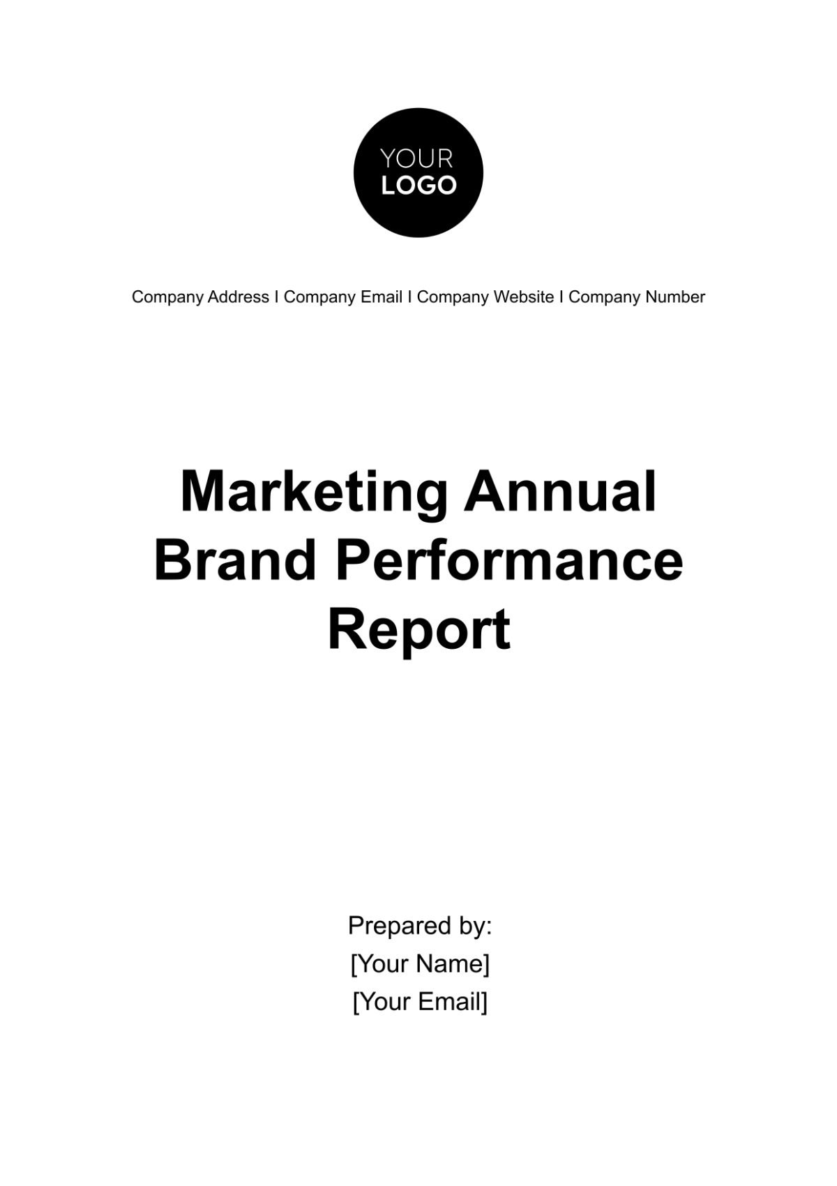 Marketing Annual Brand Performance Report Template Edit Online 