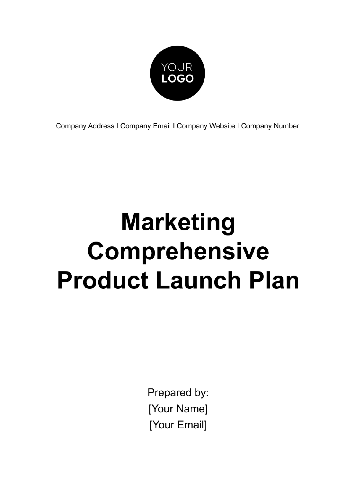 Marketing Comprehensive Product Launch Plan Template - Edit Online & Download