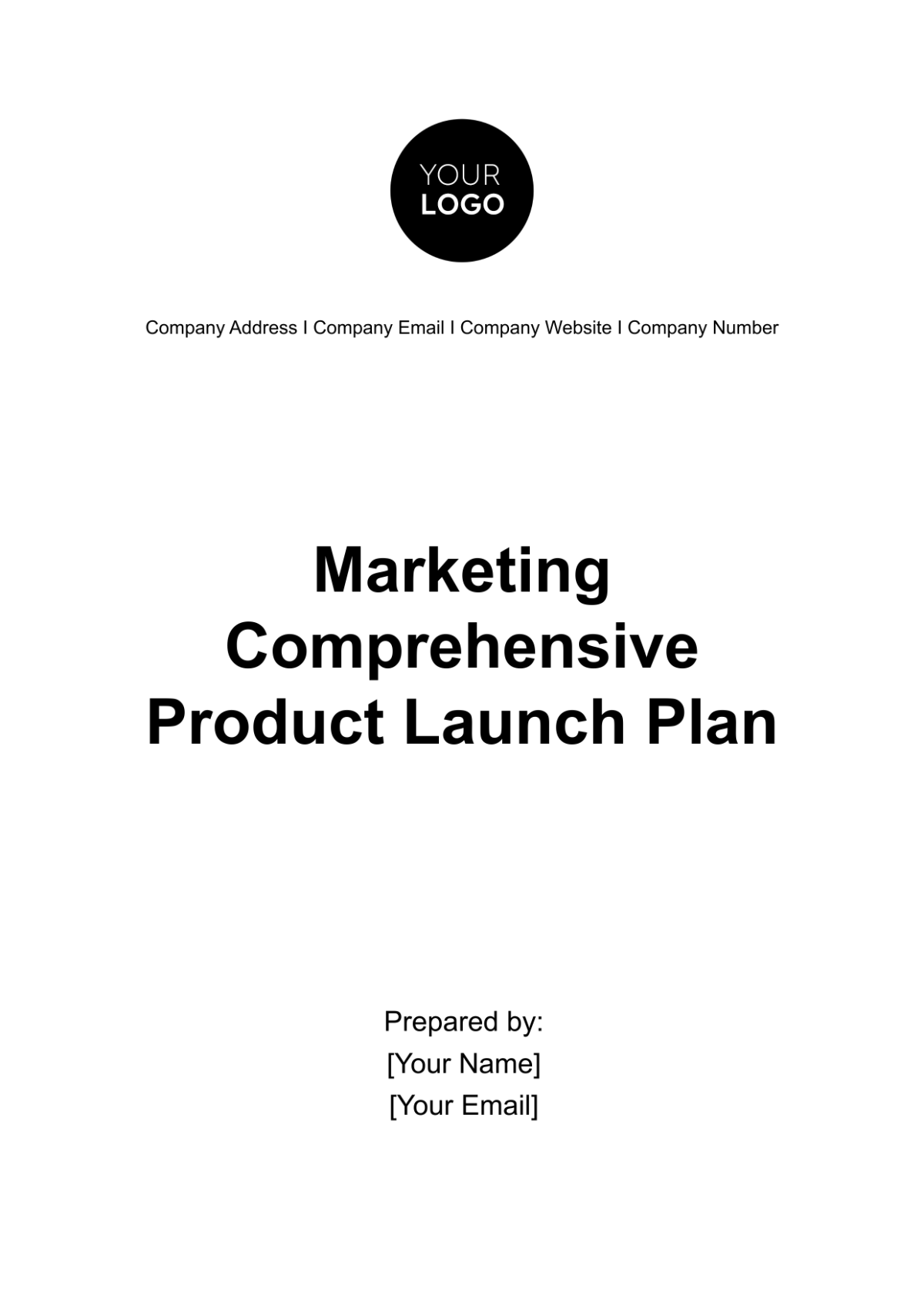 Free Marketing Comprehensive Product Launch Plan Template