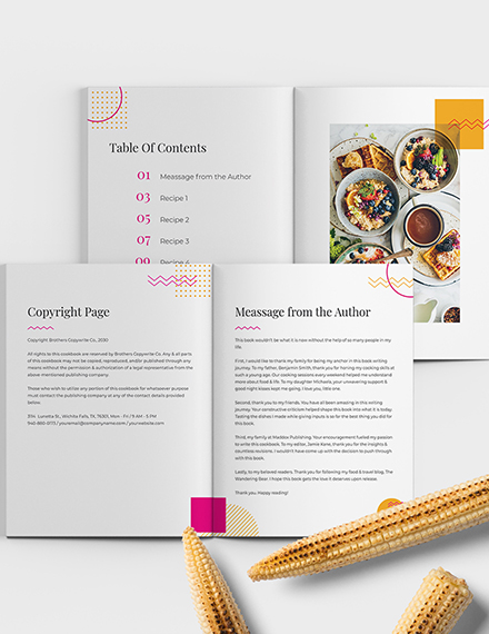 Download Creative Cookbook Template
