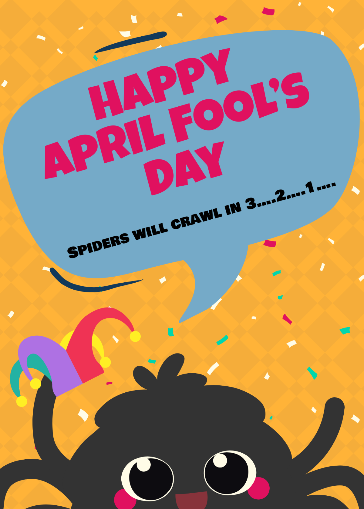 April Fool's Day Greeting Card Template