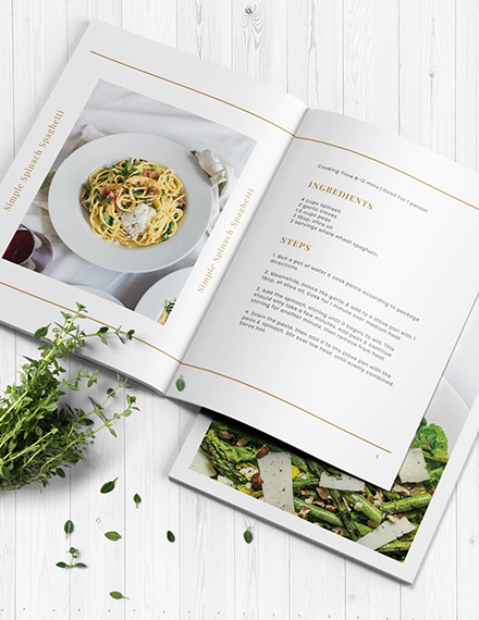 Sample Decor Recipe Binder Cookbook template