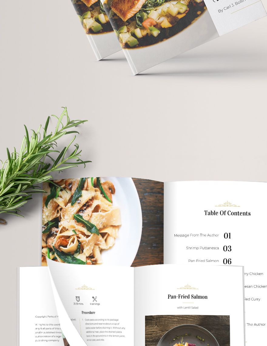 Elegant Cookbook Template