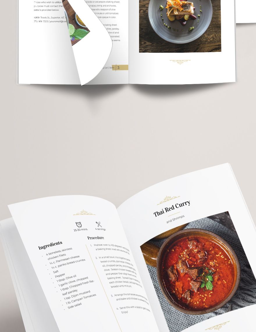 Elegant Cookbook Template