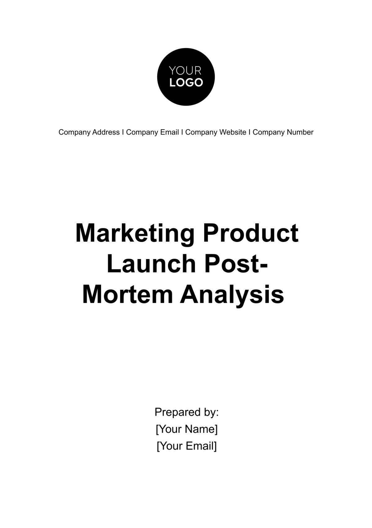 Marketing Product Launch Post-Mortem Analysis Template - Edit Online & Download