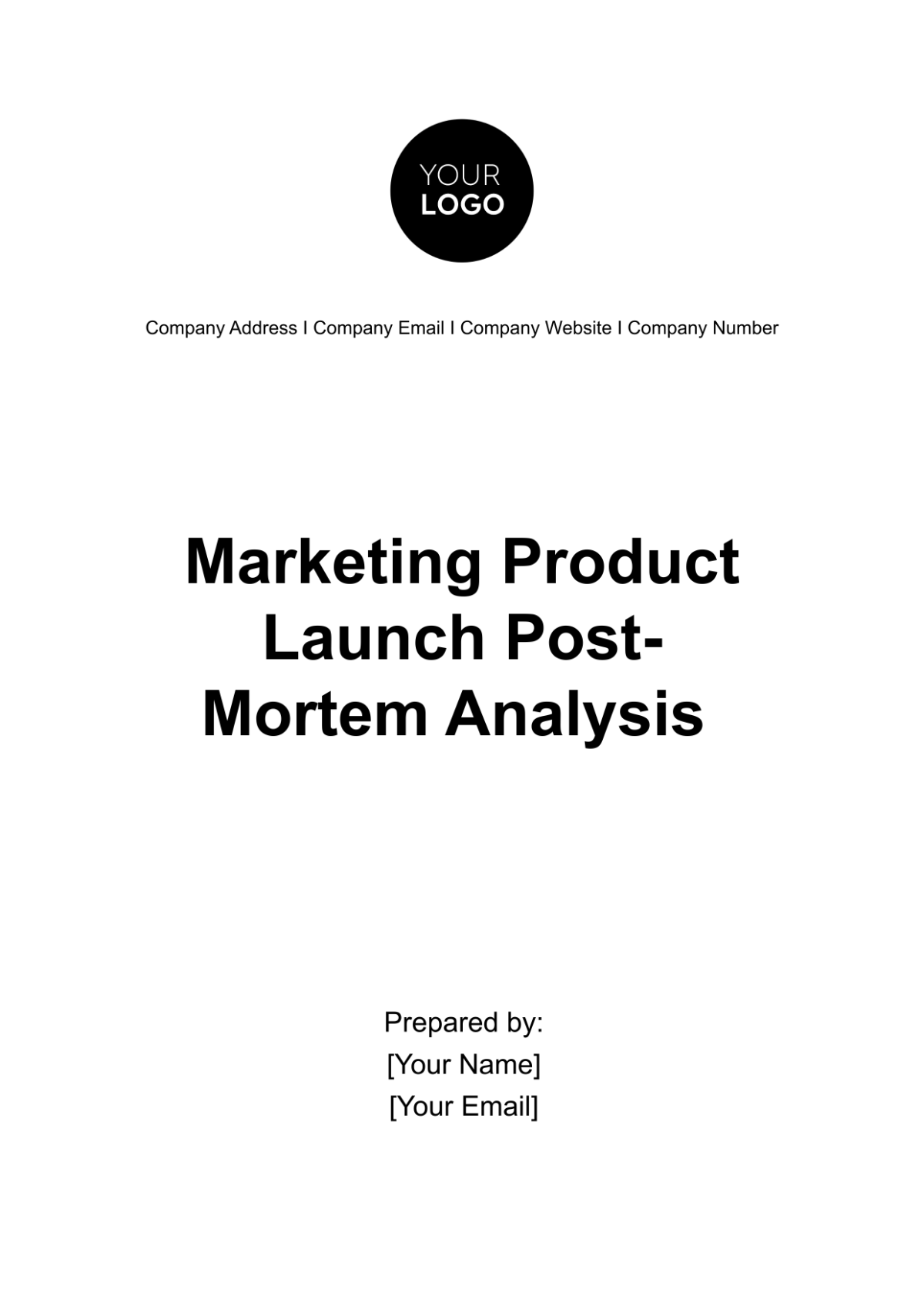 Marketing Product Launch Post-Mortem Analysis Template