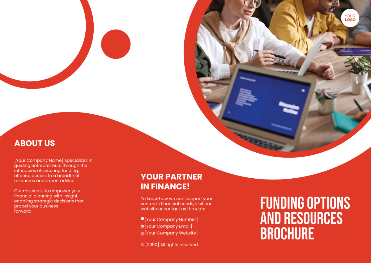 Funding Options and Resources Brochure Template