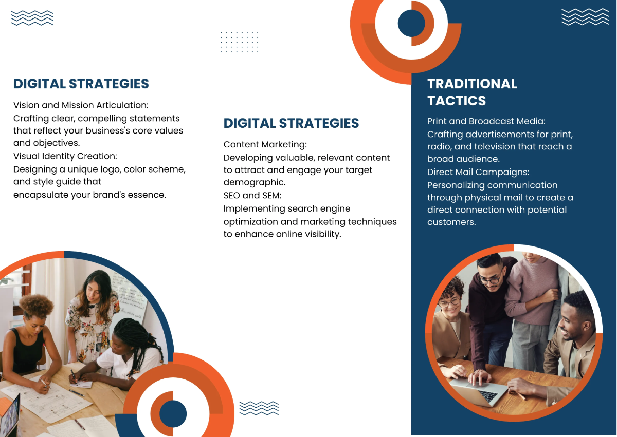 Free Branding and Marketing Strategies Brochure Template to Edit Online