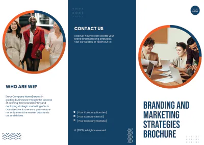 Free Branding and Marketing Strategies Brochure Template to Edit Online