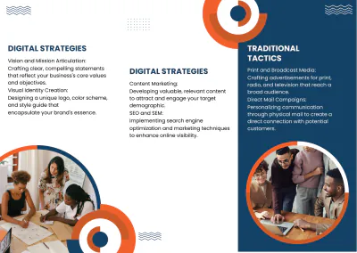 Free Branding and Marketing Strategies Brochure Template to Edit Online