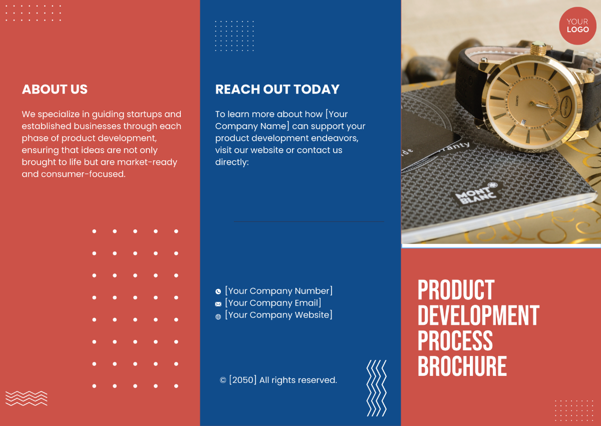 Product Development Process Brochure Template