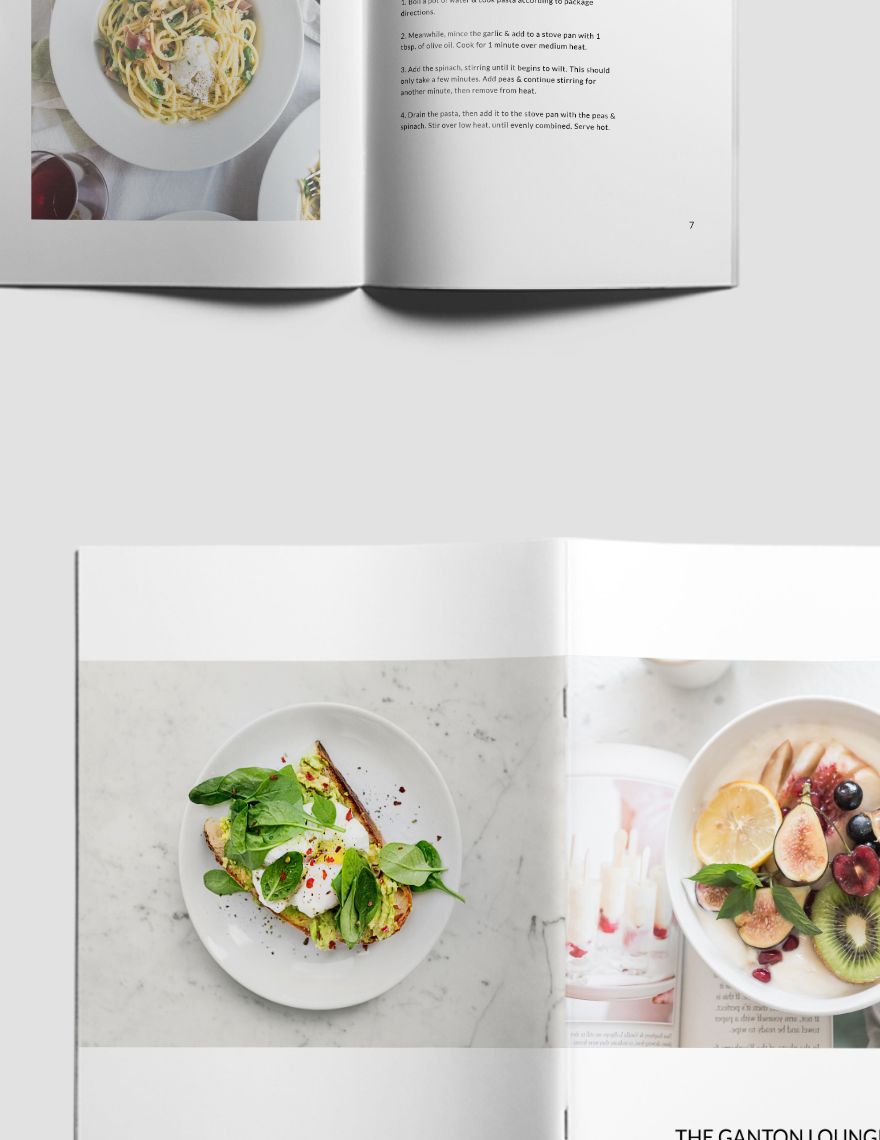 Minimalistic Cookbook Template