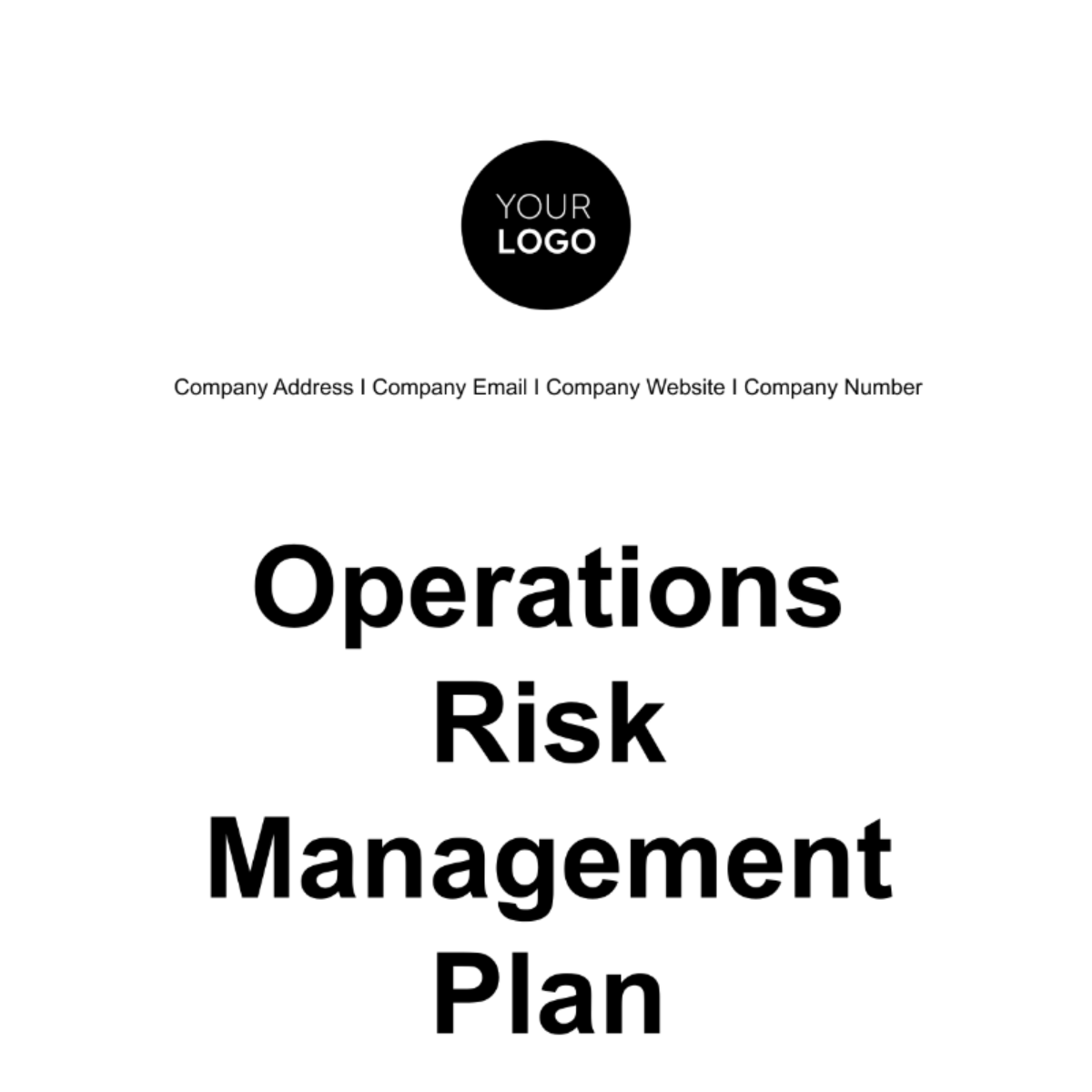 Operations Plan Edit Online And Download 4397