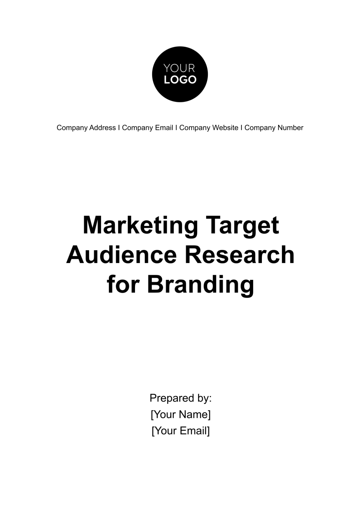 Marketing Target Audience Research for Branding Template - Edit Online & Download