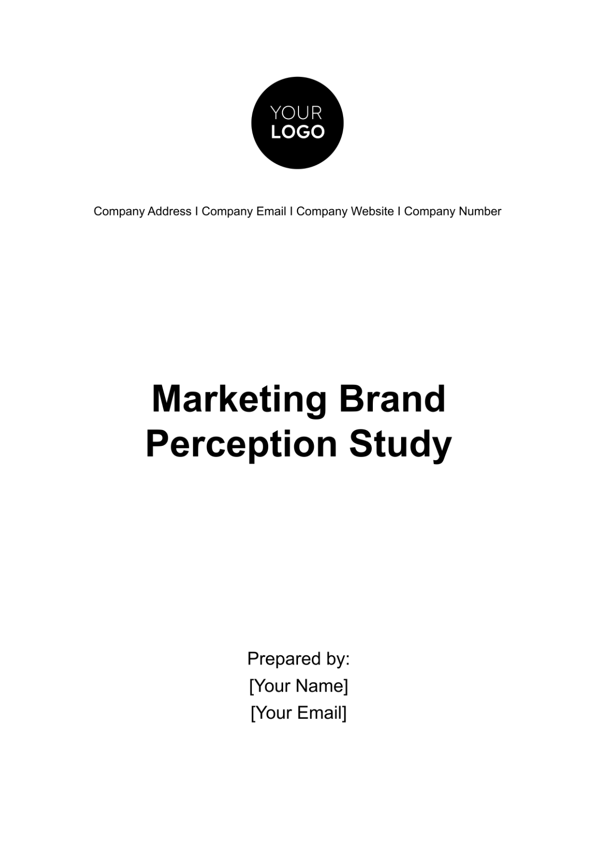 Marketing Brand Perception Study Template - Edit Online & Download