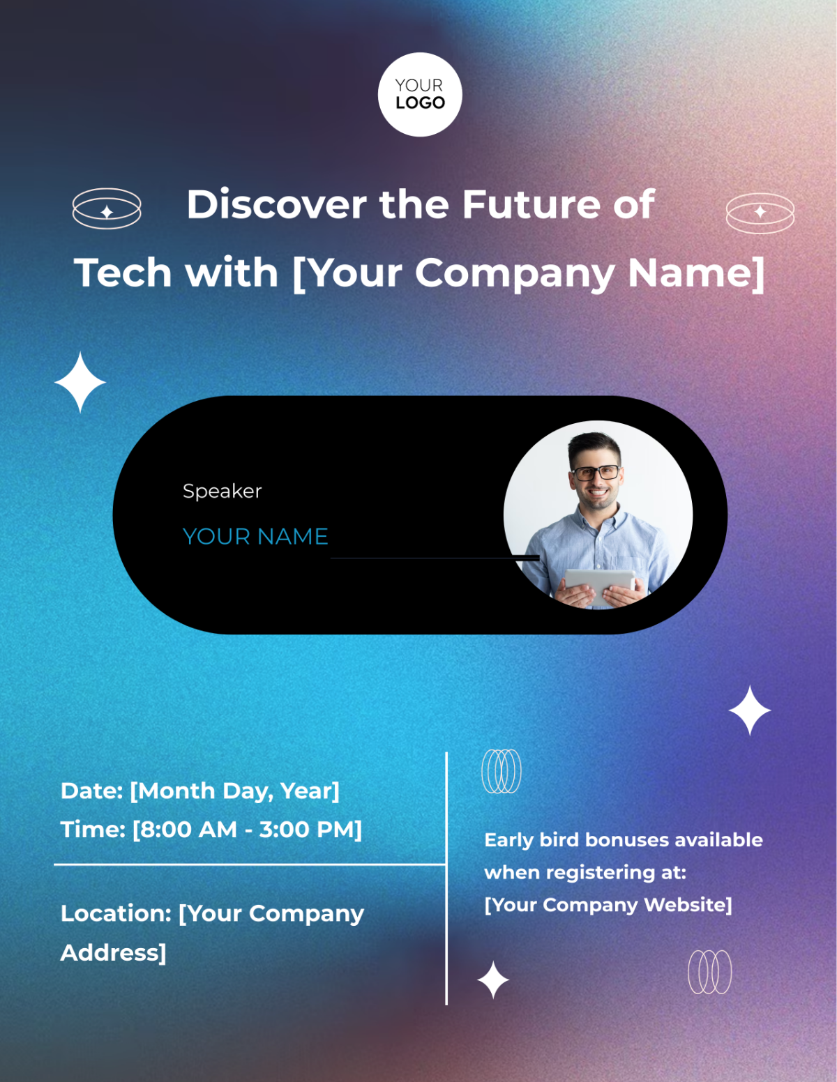 Startup Launch Event Flyer Template
