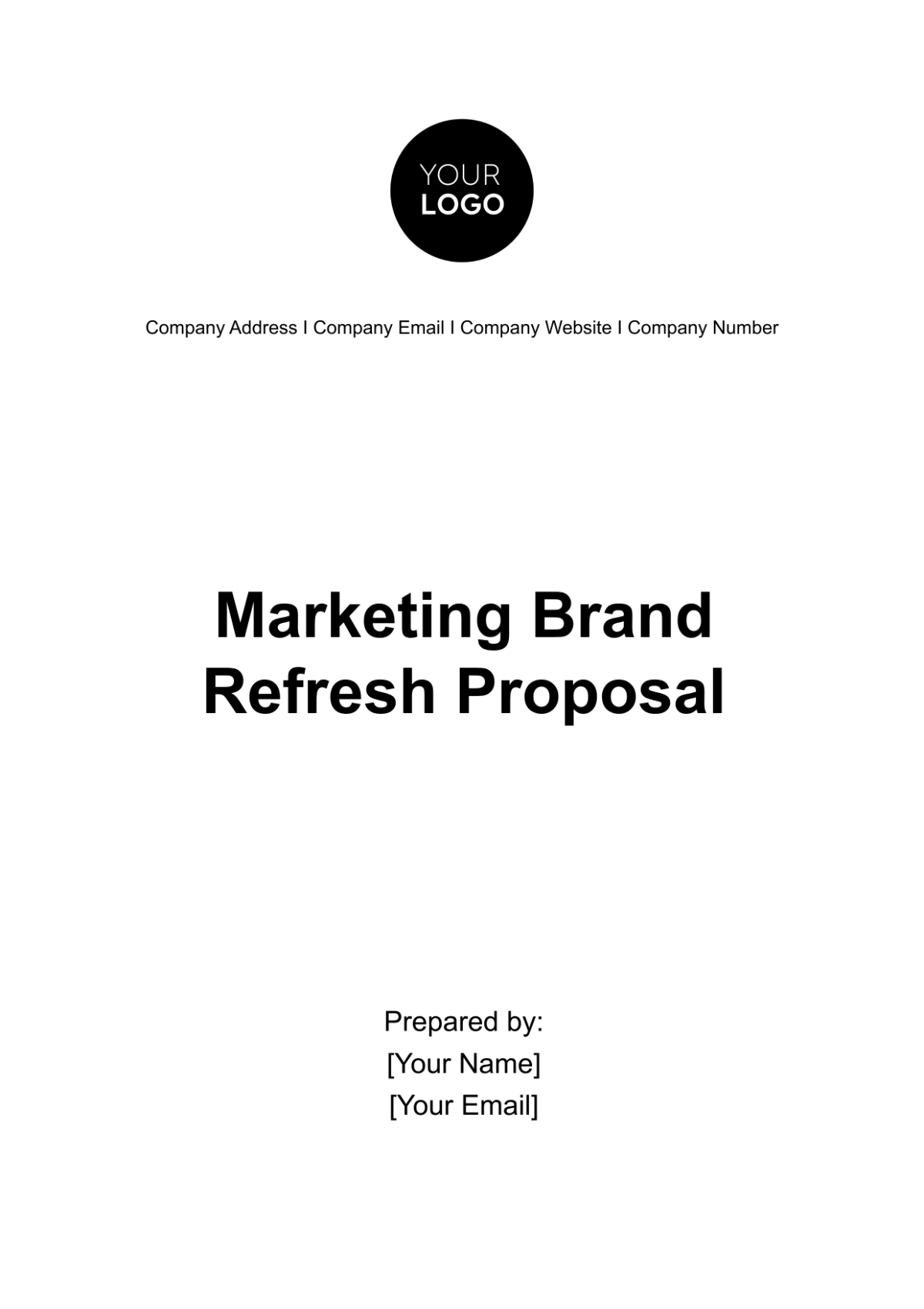 Marketing Brand Refresh Proposal Template - Edit Online & Download