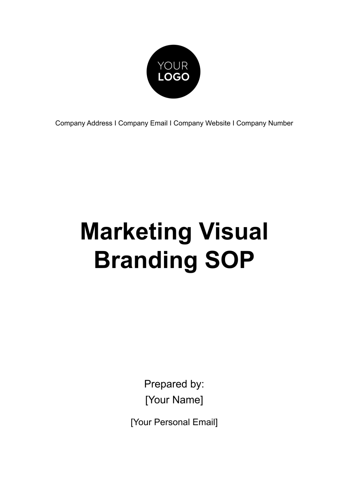 Marketing Visual Branding SOP Template - Edit Online & Download