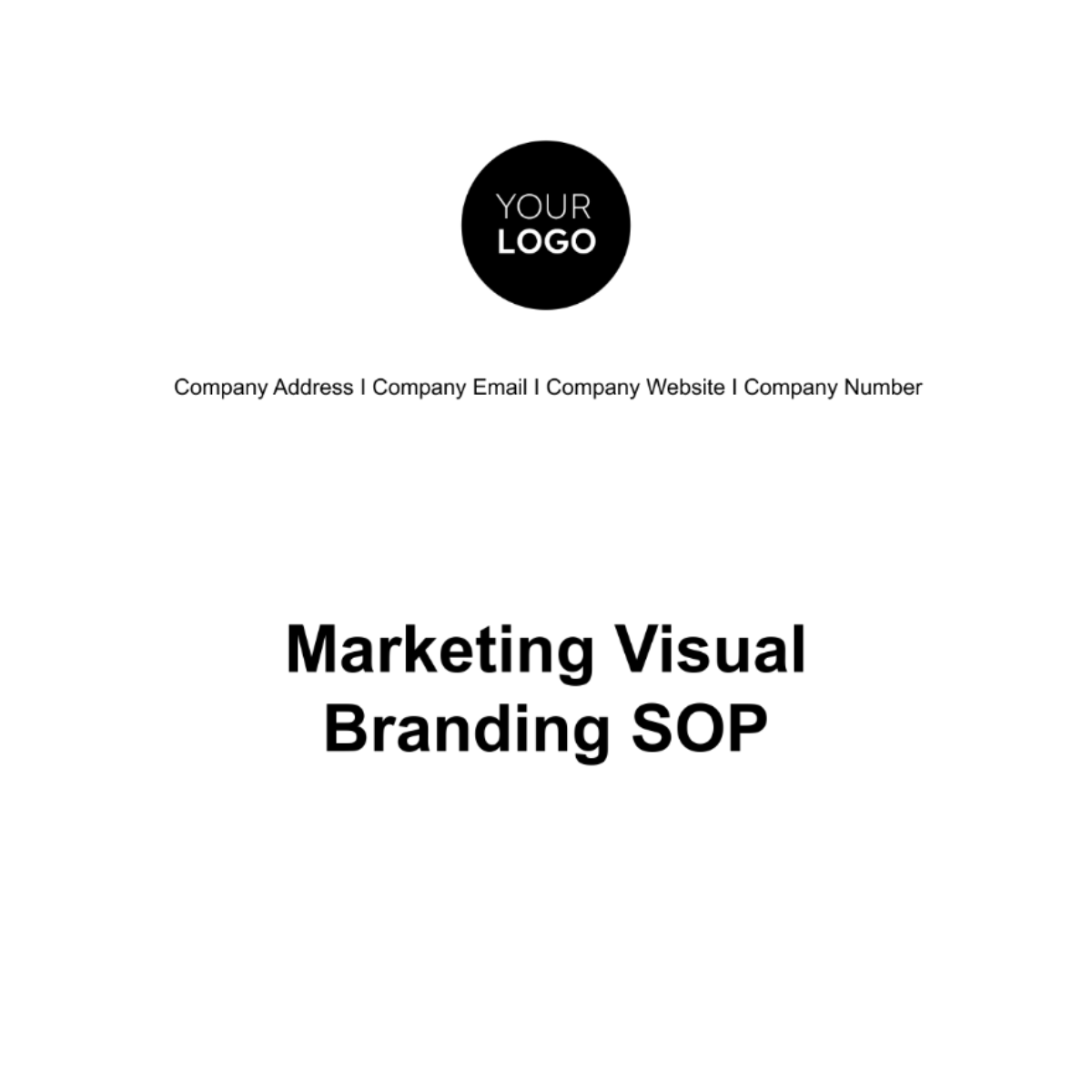 Marketing Visual Branding SOP Template
