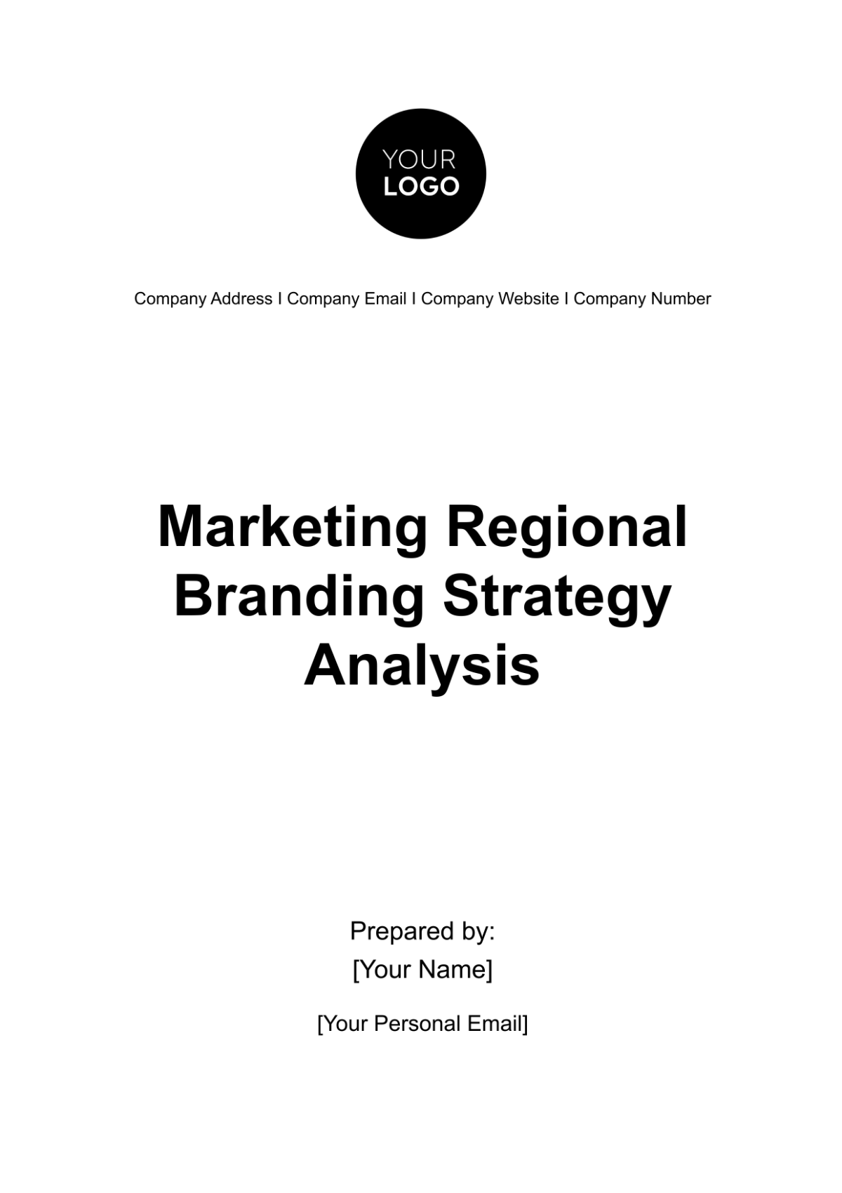 Marketing Regional Branding Strategy Analysis Template - Edit Online & Download