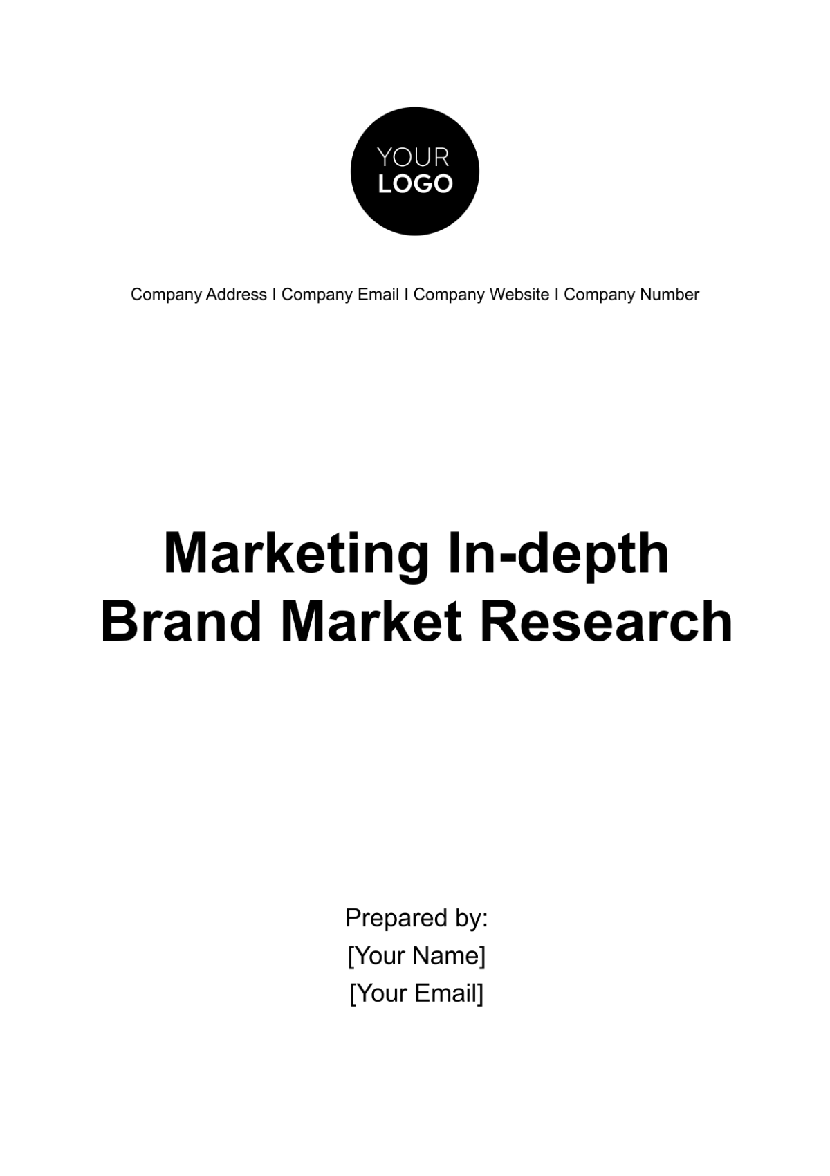 Marketing In-depth Brand Market Research Template - Edit Online & Download