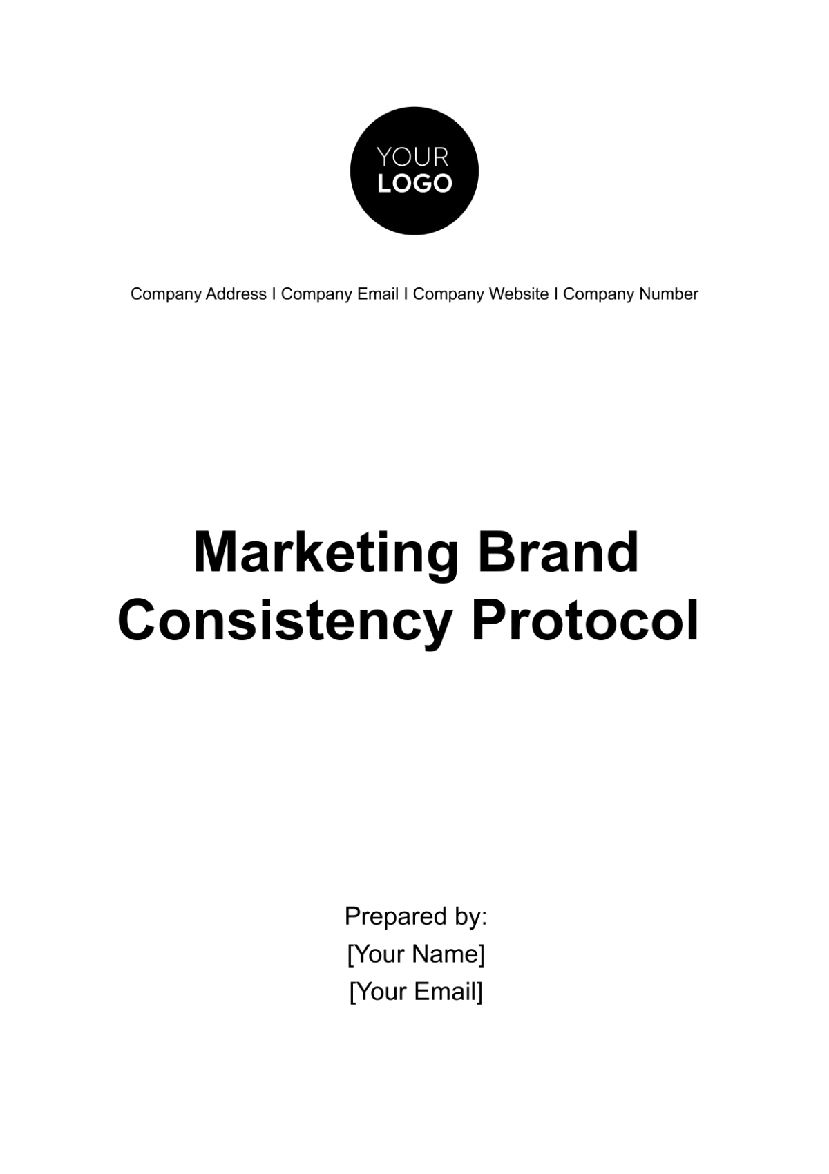 Marketing Brand Consistency Protocol Template - Edit Online & Download