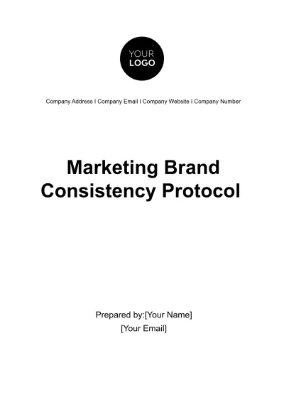 Free Marketing Brand Consistency Protocol Template to Edit Online
