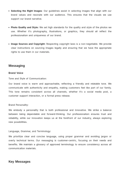 Free Marketing Brand Consistency Protocol Template to Edit Online