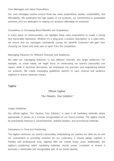 Free Marketing Brand Consistency Protocol Template to Edit Online
