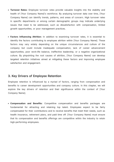 Free Startup Talent Retention Strategy Report Template to Edit Online