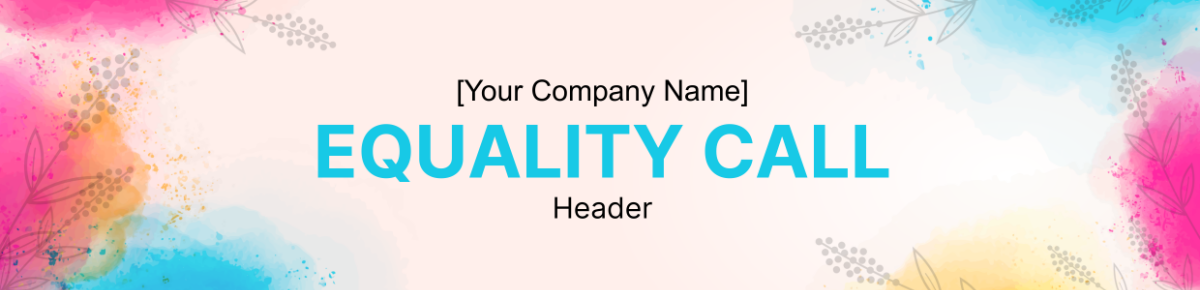 Equality Call Header Template