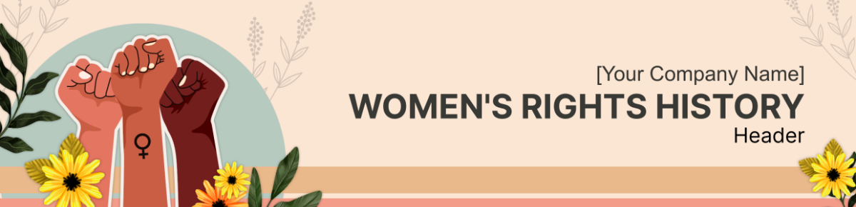 Women's Rights History Header Template