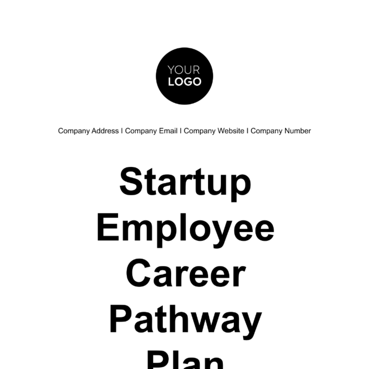 Startup Employee Career Pathway Plan Template