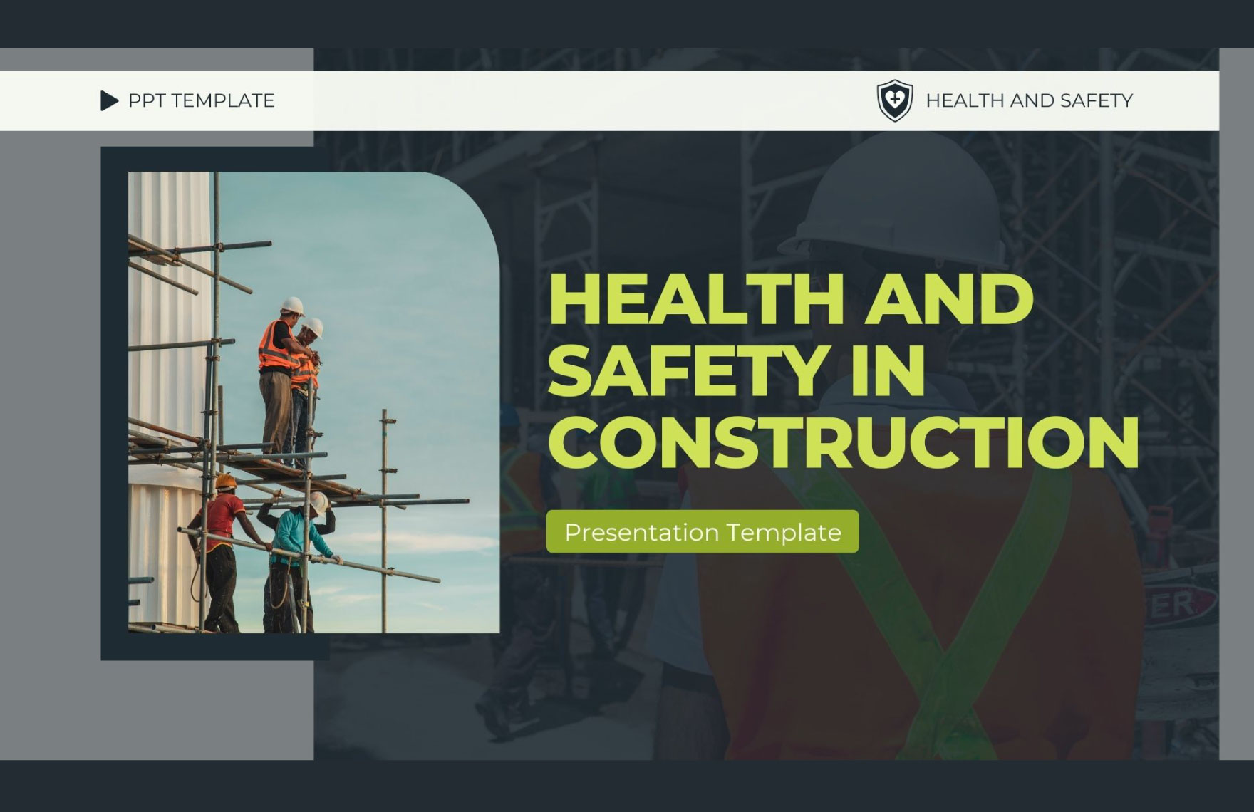 Health and Safety in Construction PPT Template