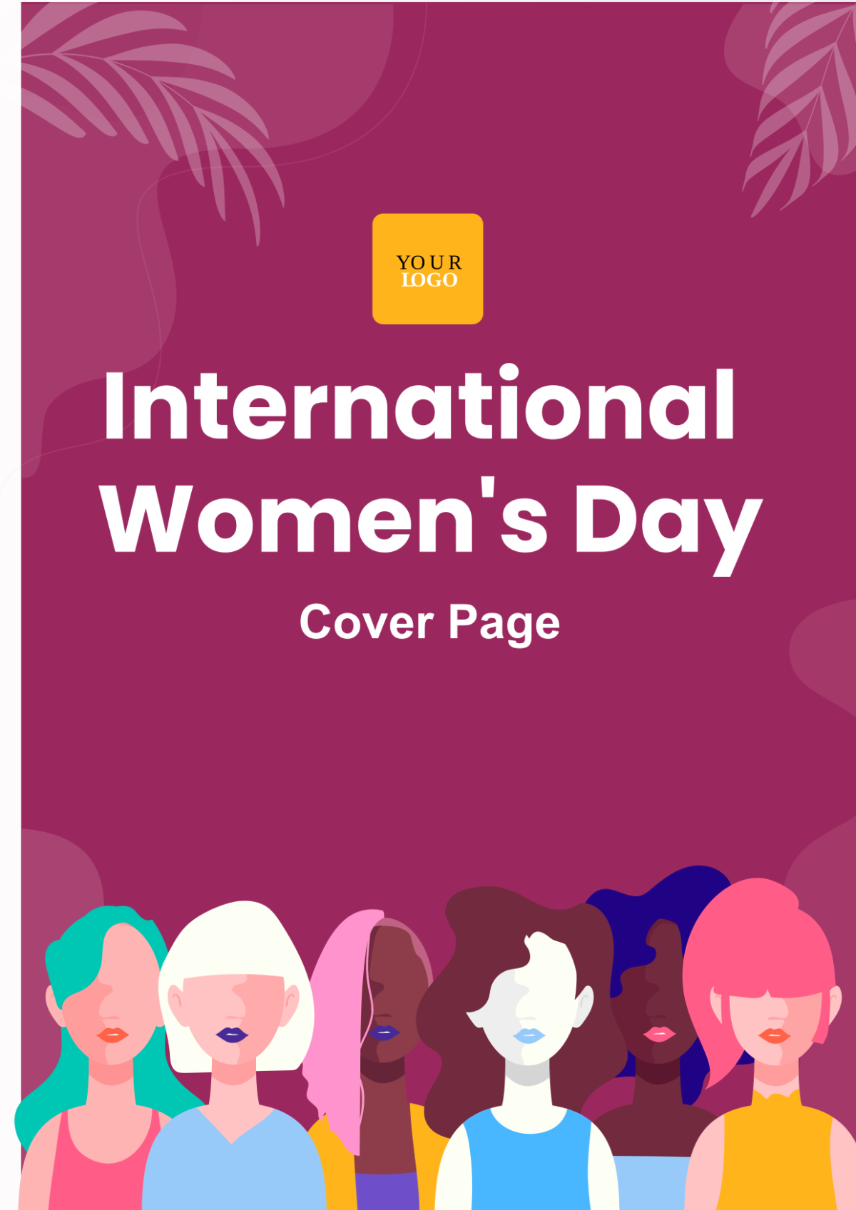 International Women's Day Cover Page Template