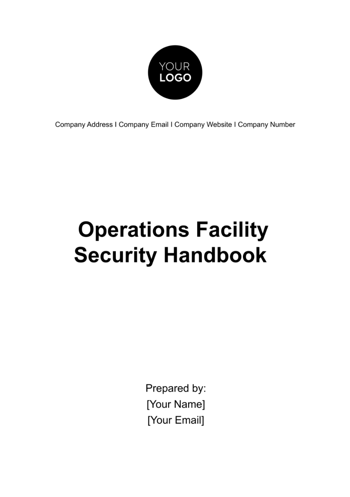 Operations Facility Security Handbook Template - Edit Online & Download