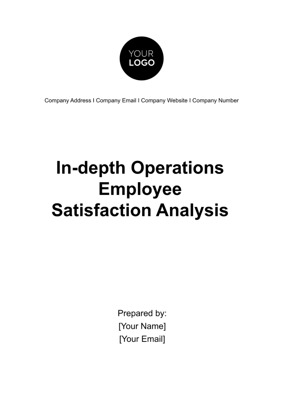 In-depth Operations Employee Satisfaction Analysis Template - Edit Online & Download