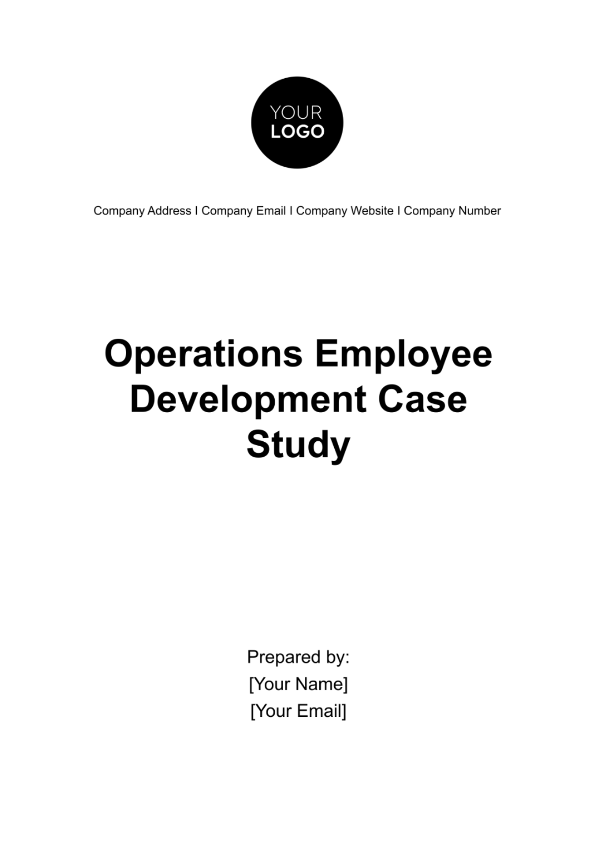 Operations Employee Development Case Study Template - Edit Online & Download