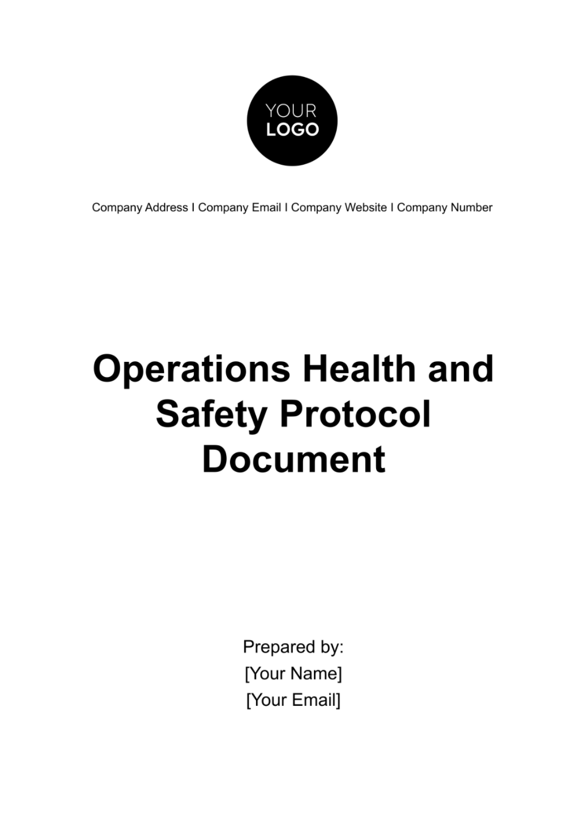 Operations Health and Safety Protocol Document Template - Edit Online & Download