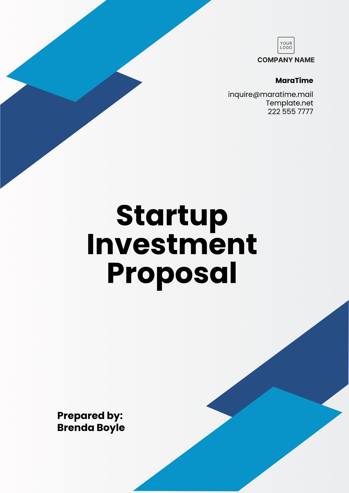 Startup Investment Proposal Template - Edit Online & Download