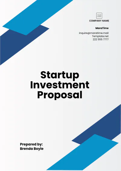 Free Startup Investment Proposal Template to Edit Online