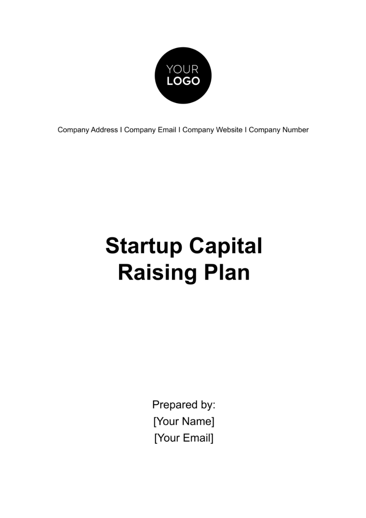 Startup Capital Raising Plan Template - Edit Online & Download