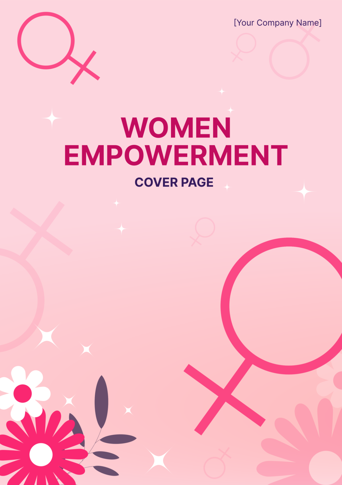 Women Empowerment Cover Page Template
