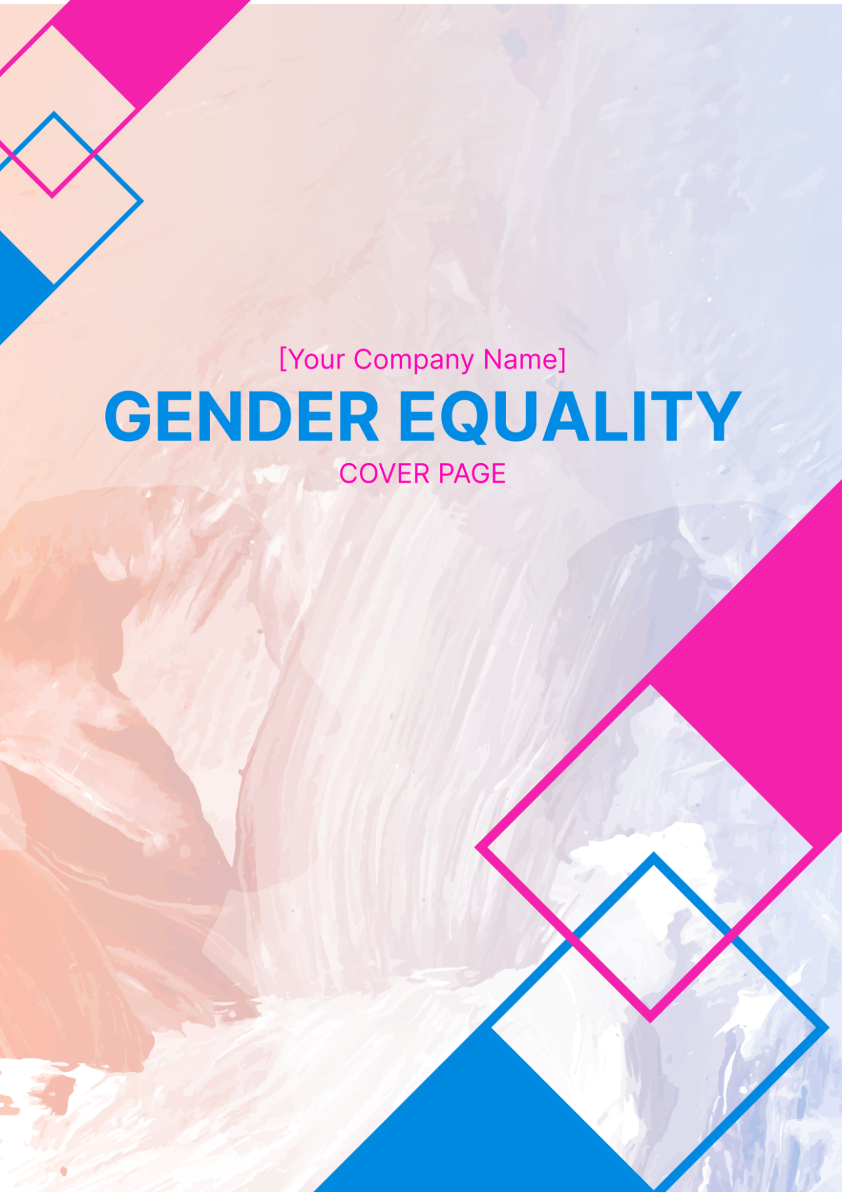 Gender Equality Cover Page Template