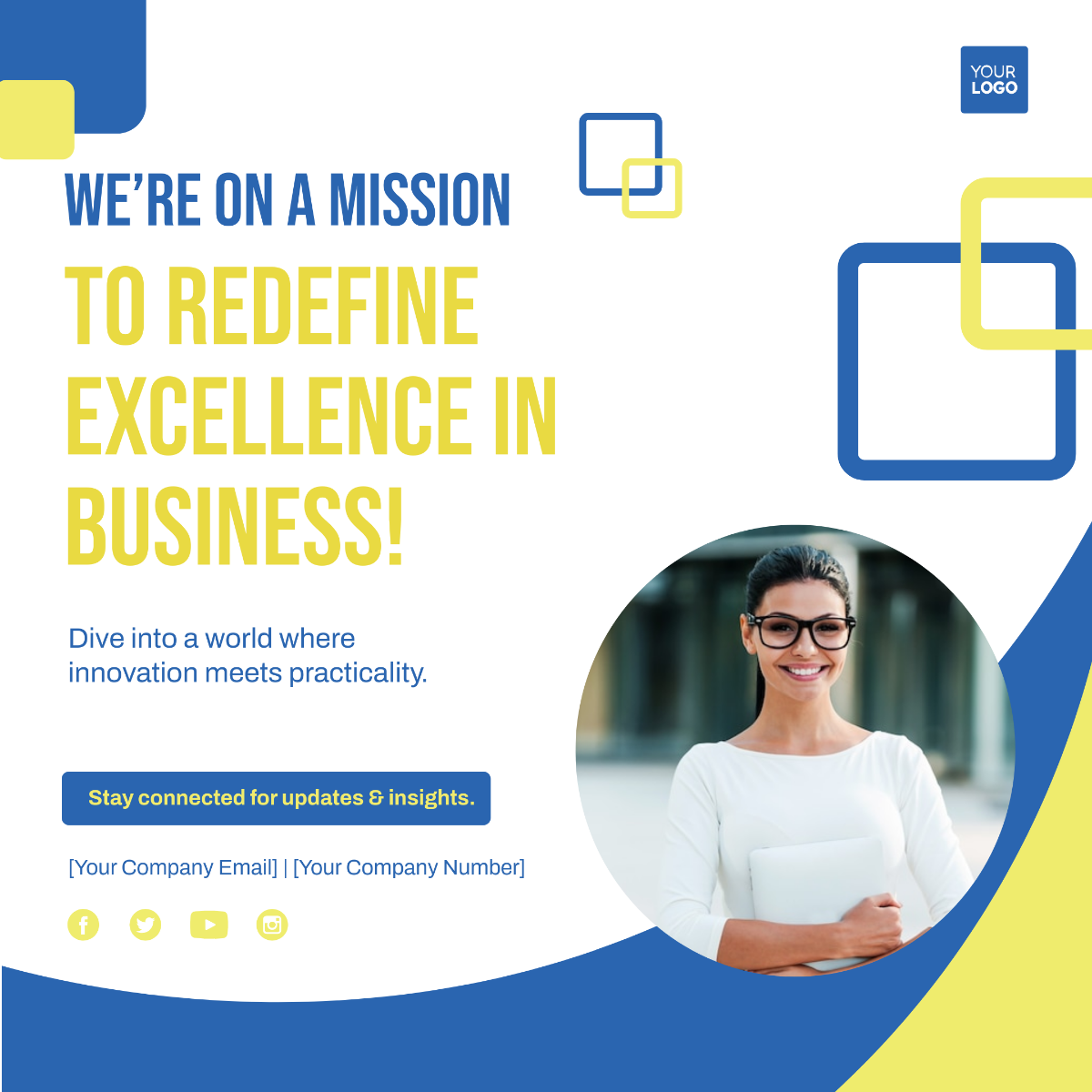 Free Startup Instagram Post Template to Edit Online